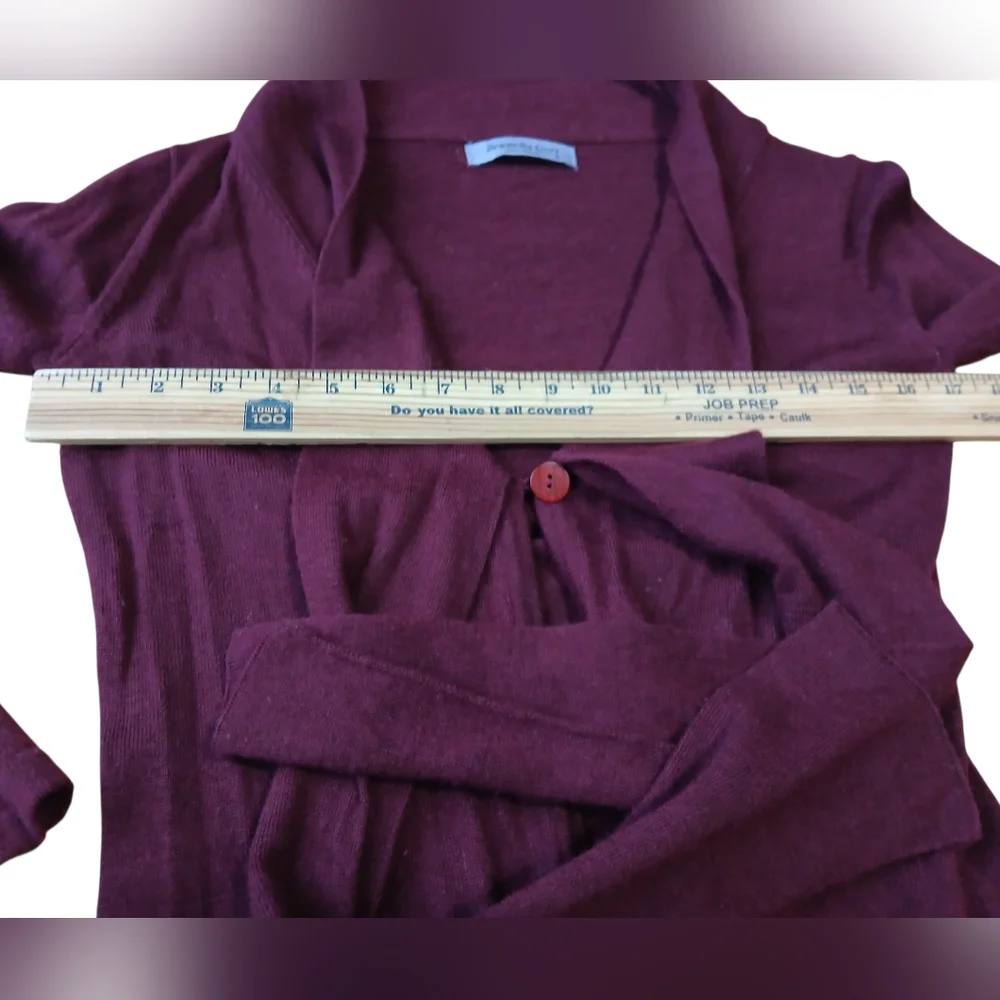 Brunella Gori Burgundy Women's Size Small 100% ExtraFine Merino Wool Sweater